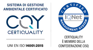 Certificato di qualità UNI EN ISO 14001:2015